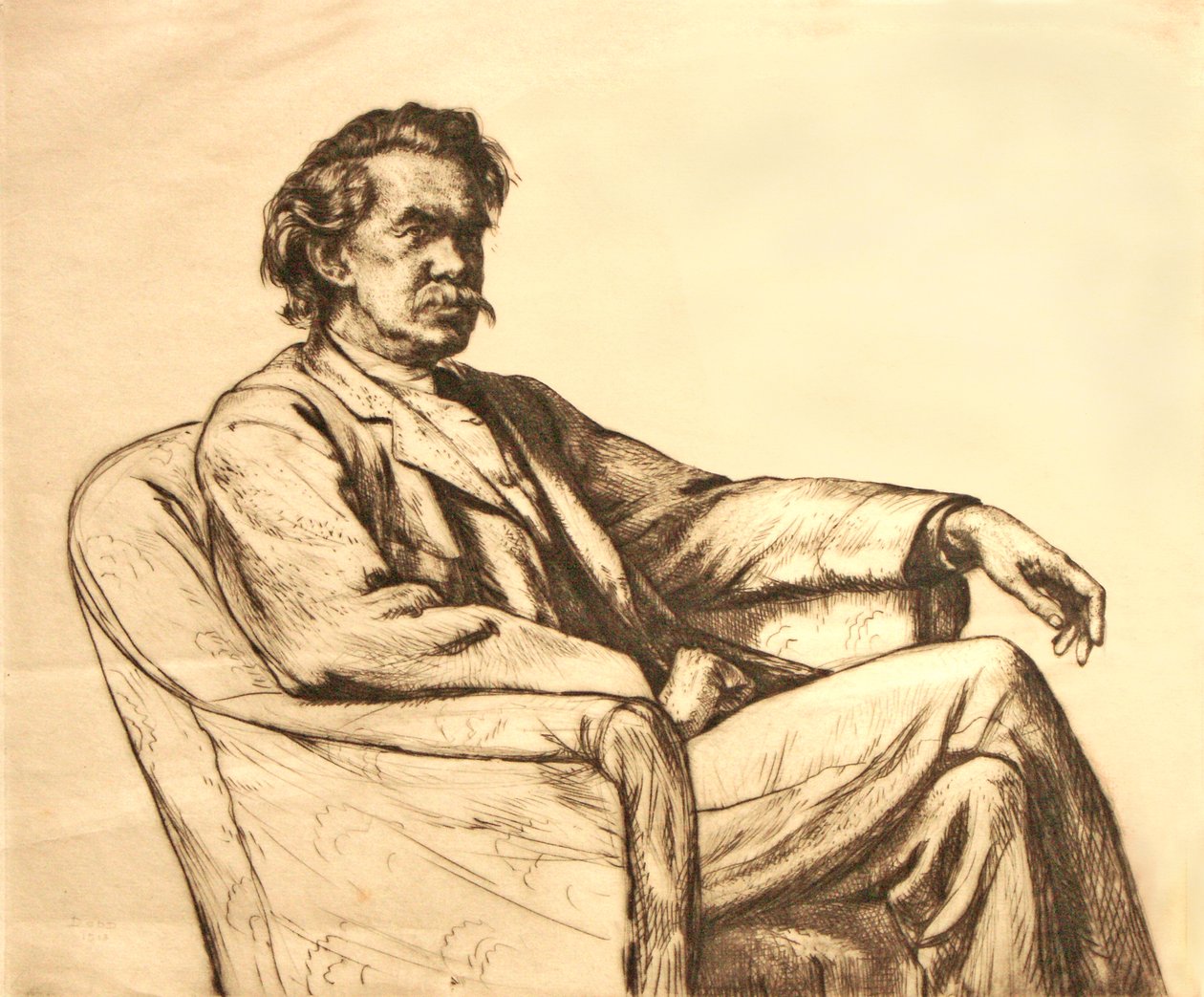 Porträt eines Mannes von Francis Dodd