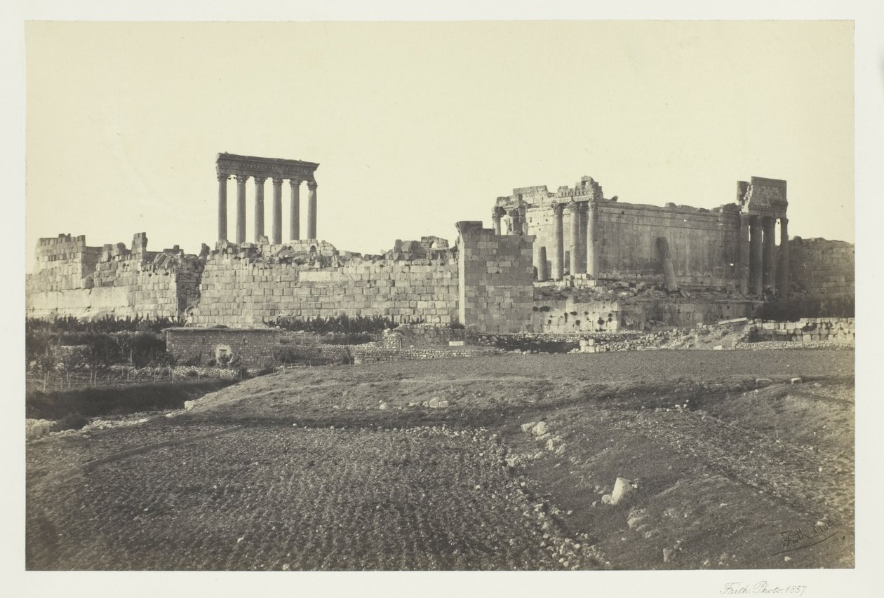 Baalbek, vom Süden von Francis Frith