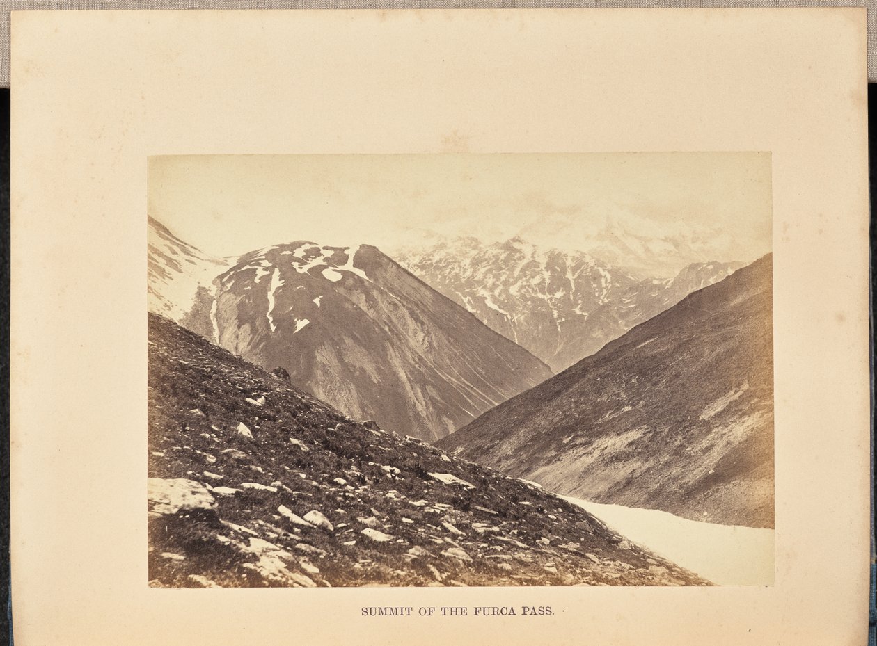 Gipfel des Furkapasses von Francis Frith