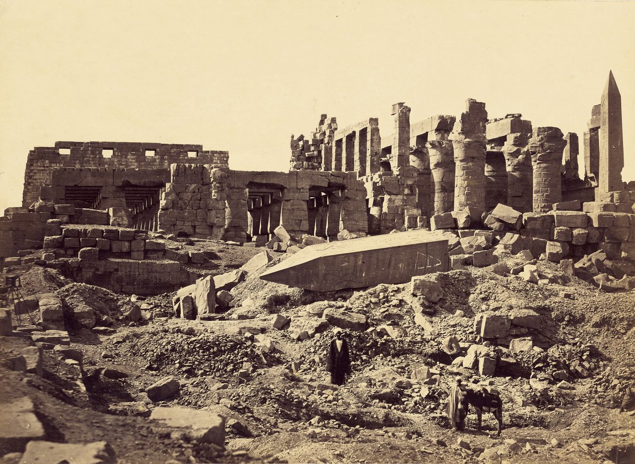 Tempel von El-Karnak, von Südosten von Francis Frith