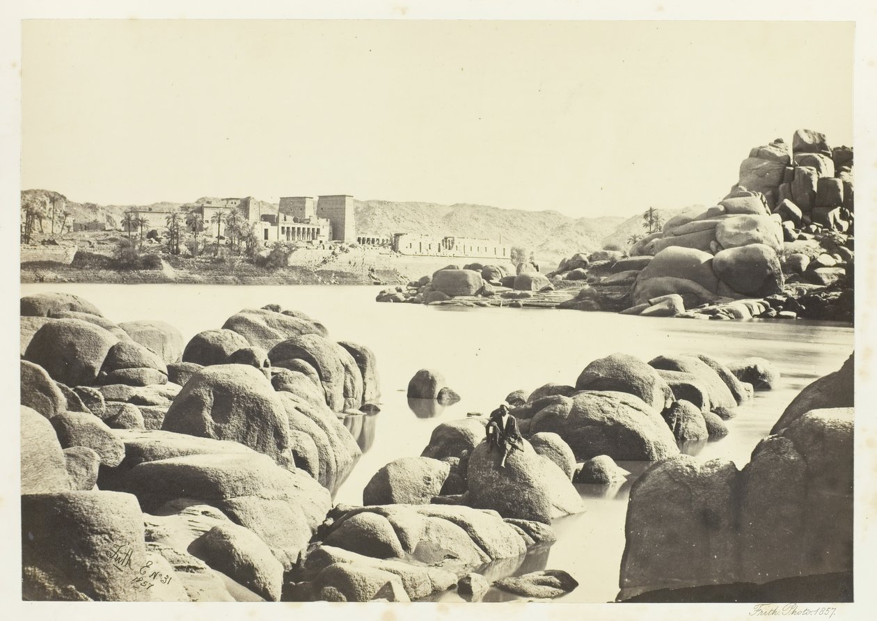Der Zugang zu Philä, 1857 von Francis Frith
