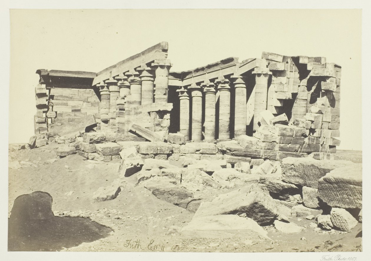 Der Tempel von Maharaka, Nubien von Francis Frith