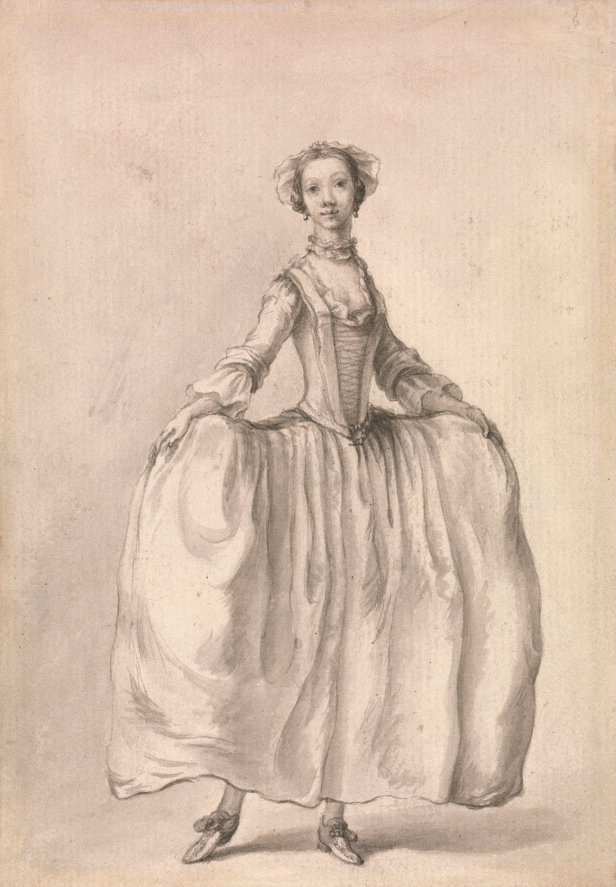 Stehende Figur einer Dame von Francis Hayman