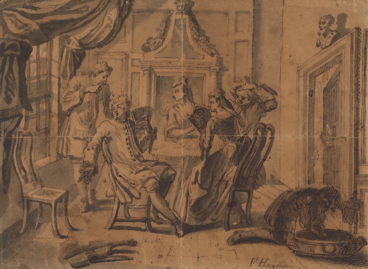 Die Kartenpartie von Francis Hayman