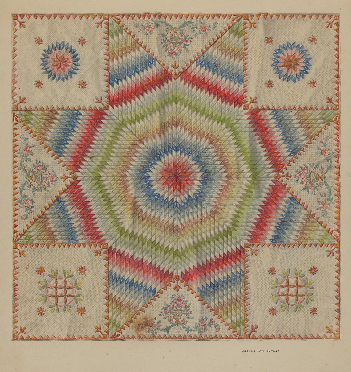 Patchwork-Quilt von Francis Law Durand