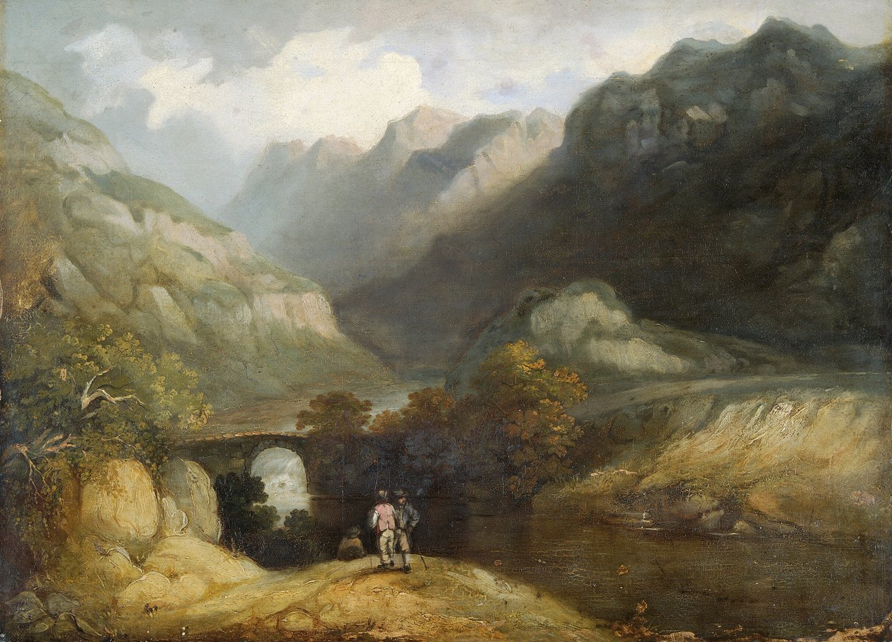 Pont Aberglaslyn, 1770-1840 von Francis Nicholson
