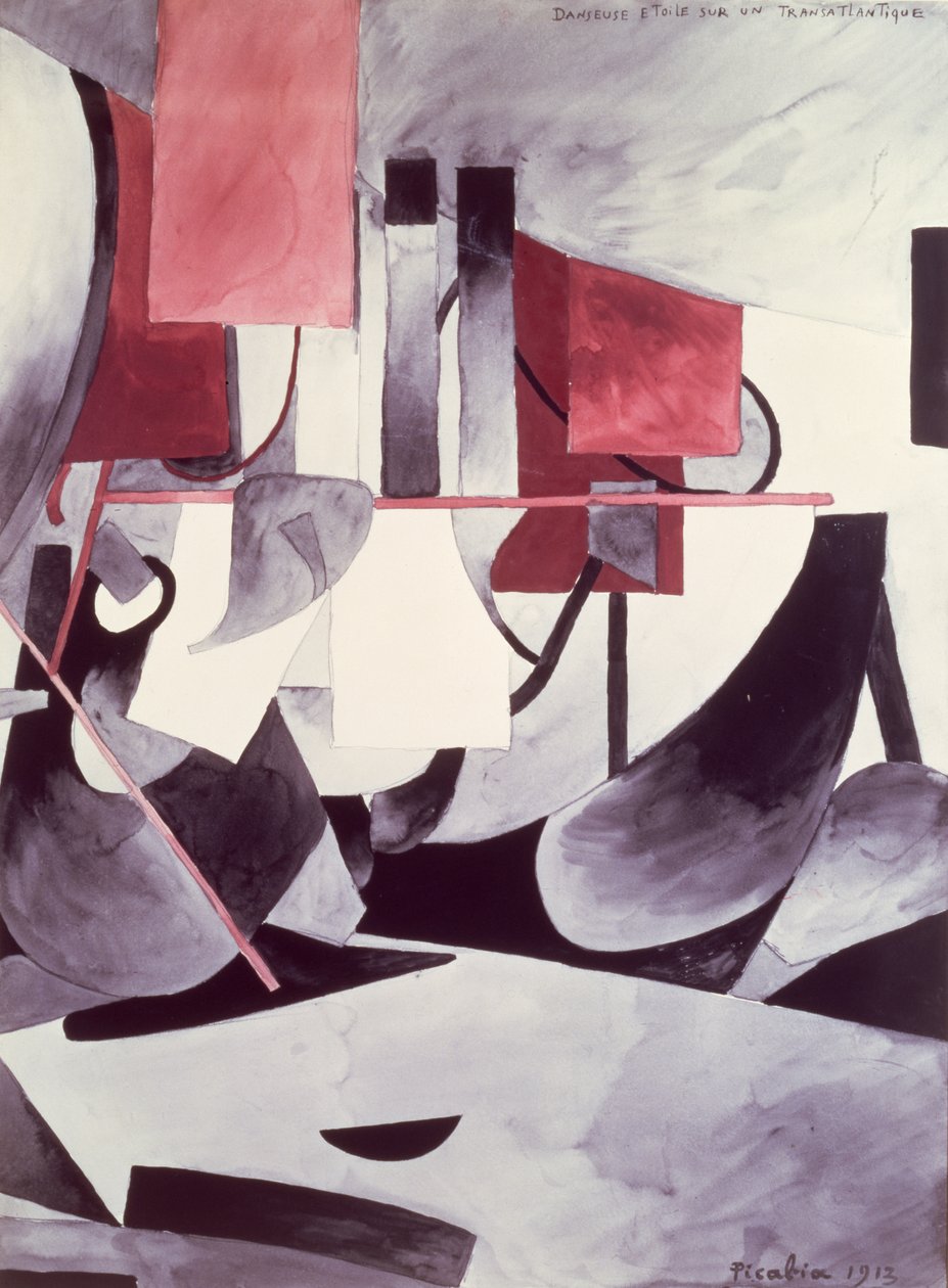 Ballerina auf einem Ozeandampfer von Francis Picabia