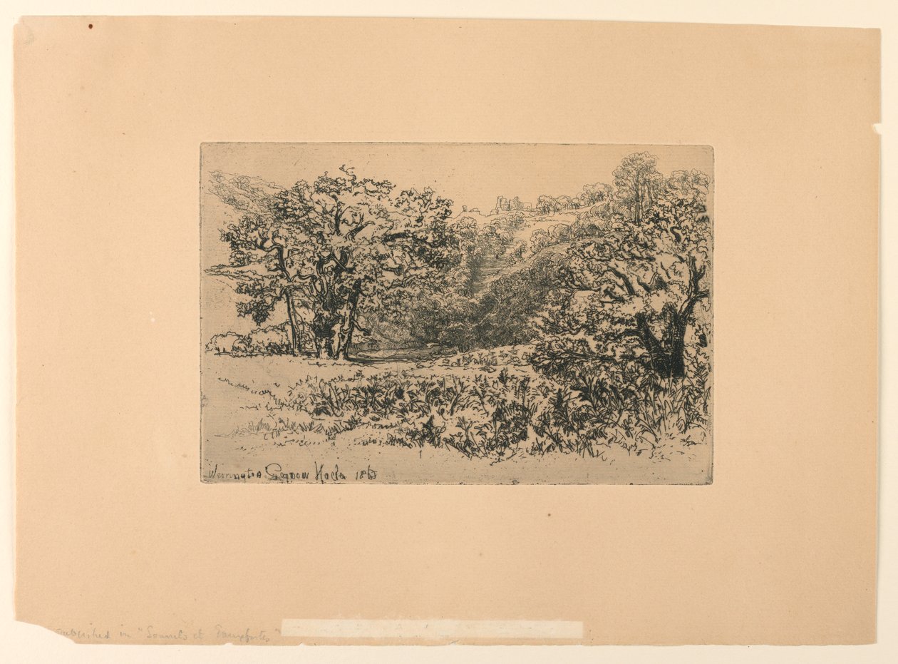 Ein Flussufer in Devon von Francis Seymour Haden