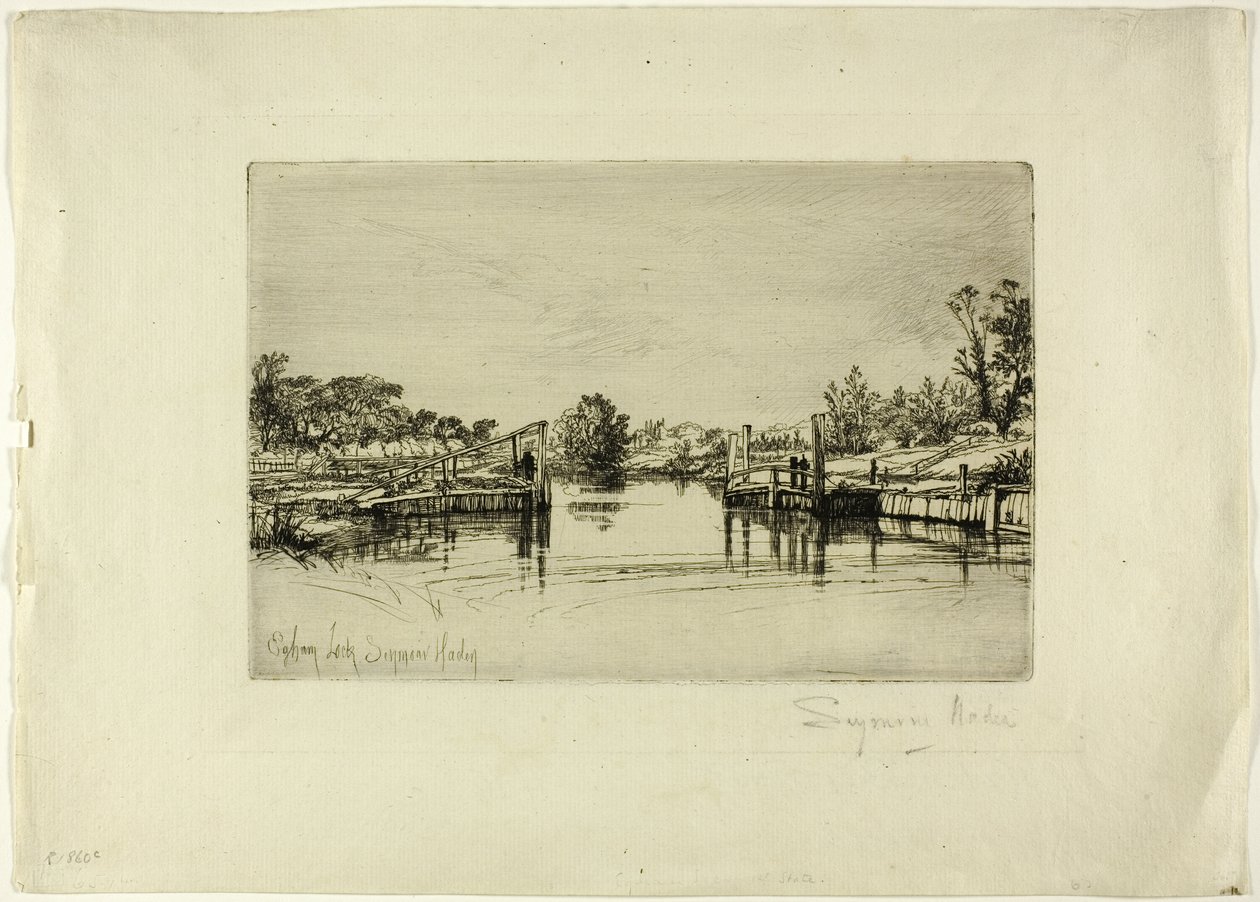Egham-Schleuse von Francis Seymour Haden