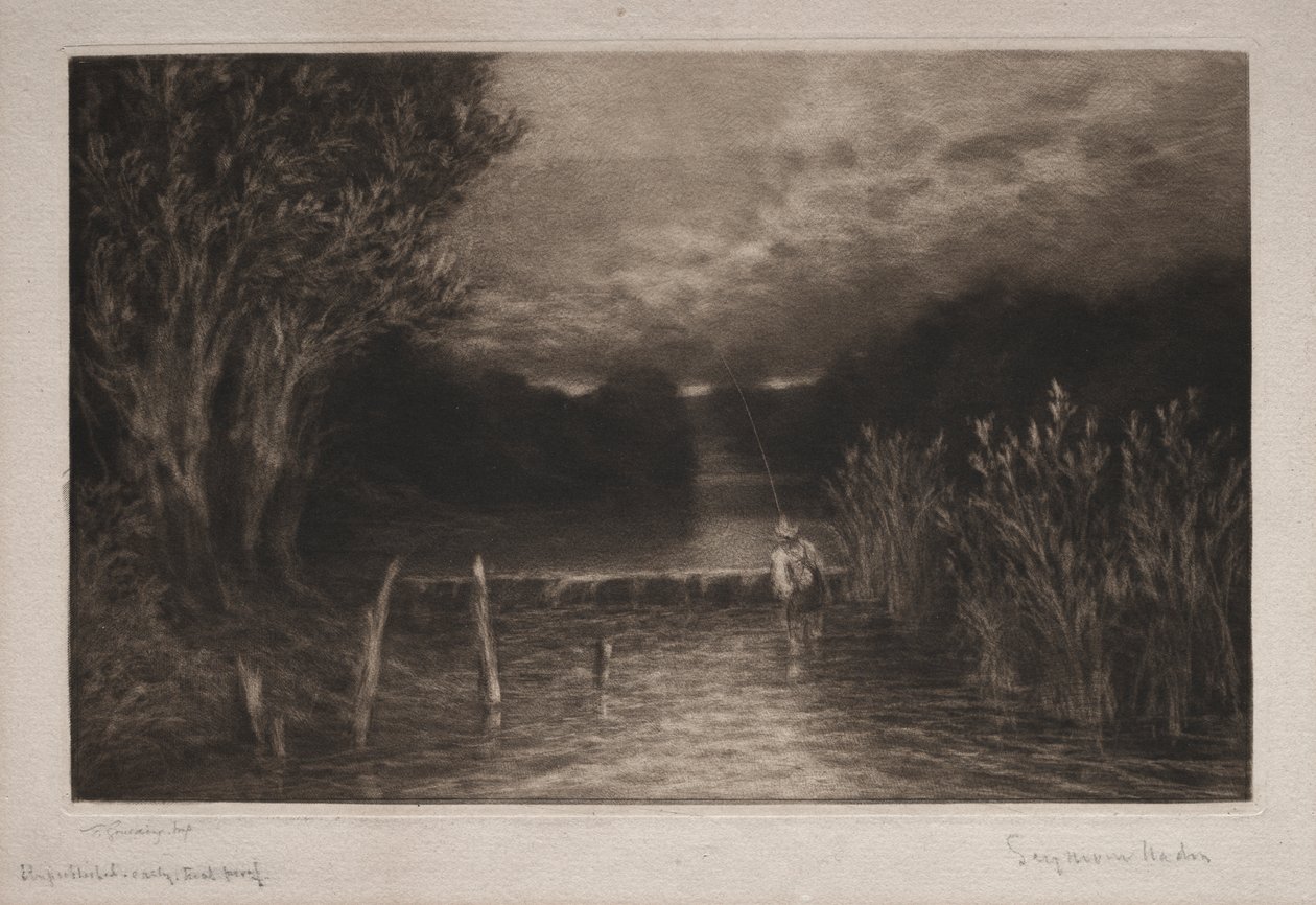 Äschenfischen von Francis Seymour Haden