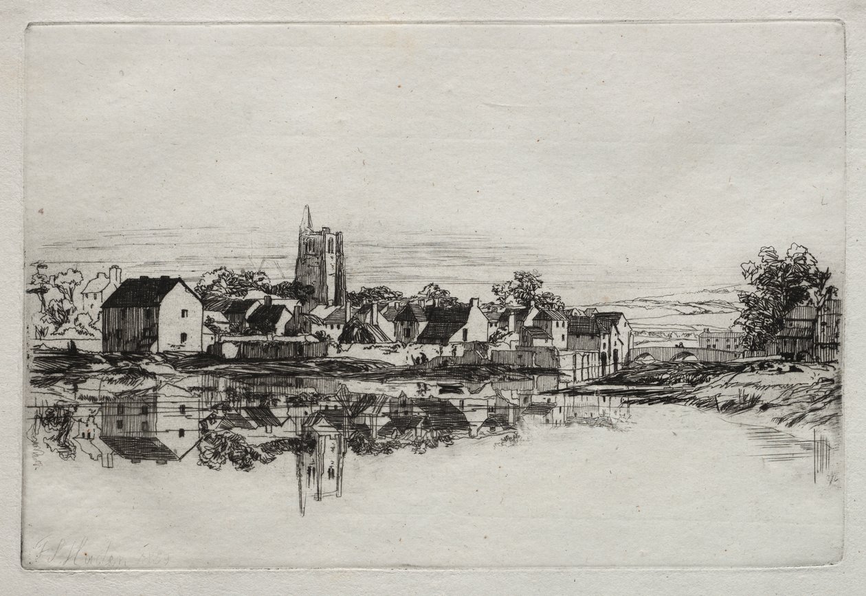 Kidwelly Stadt von Francis Seymour Haden