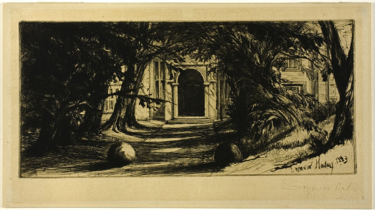 Mytton Hall von Francis Seymour Haden