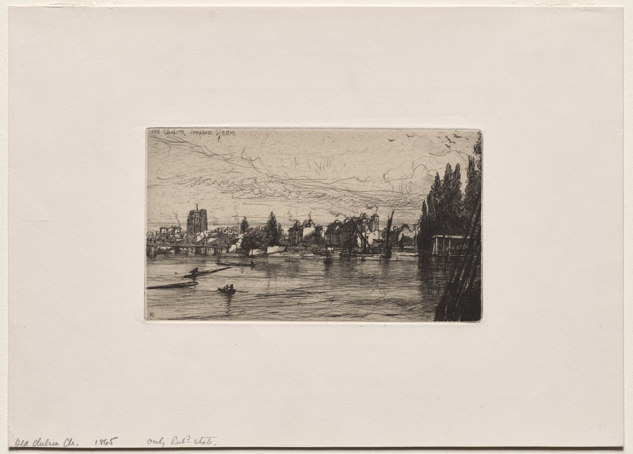 Alte Chelsea-Kirche von Francis Seymour Haden