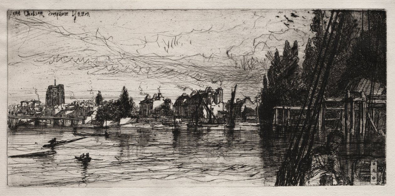 Alte Chelsea-Kirche von Francis Seymour Haden