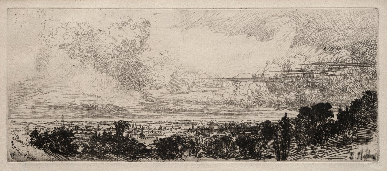 Aus dem Studienfenster von Francis Seymour Haden
