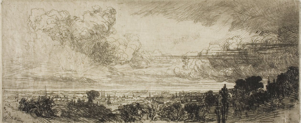 Aus dem Studierfenster von Francis Seymour Haden