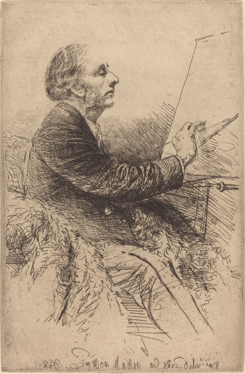 Selbstporträt am Staffelei von Francis Seymour Haden