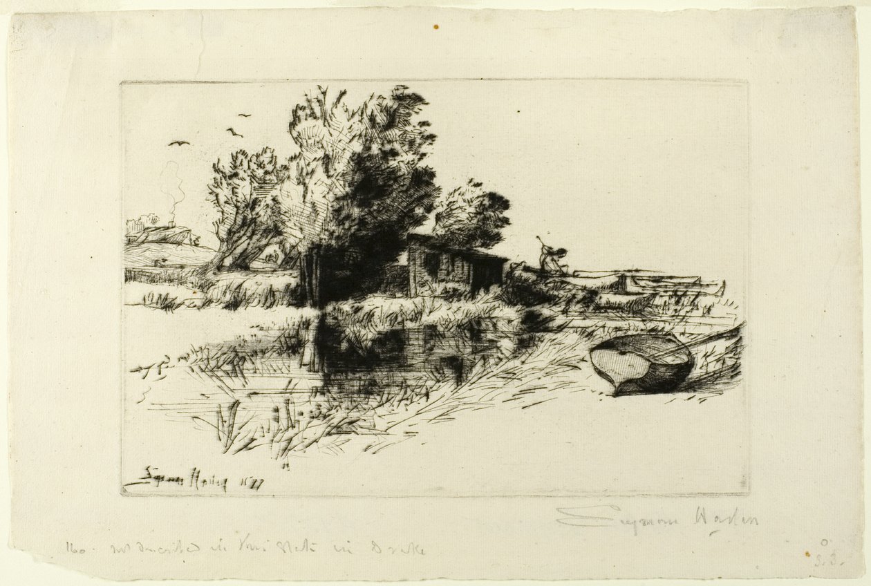 Das kleine Bootshaus von Francis Seymour Haden