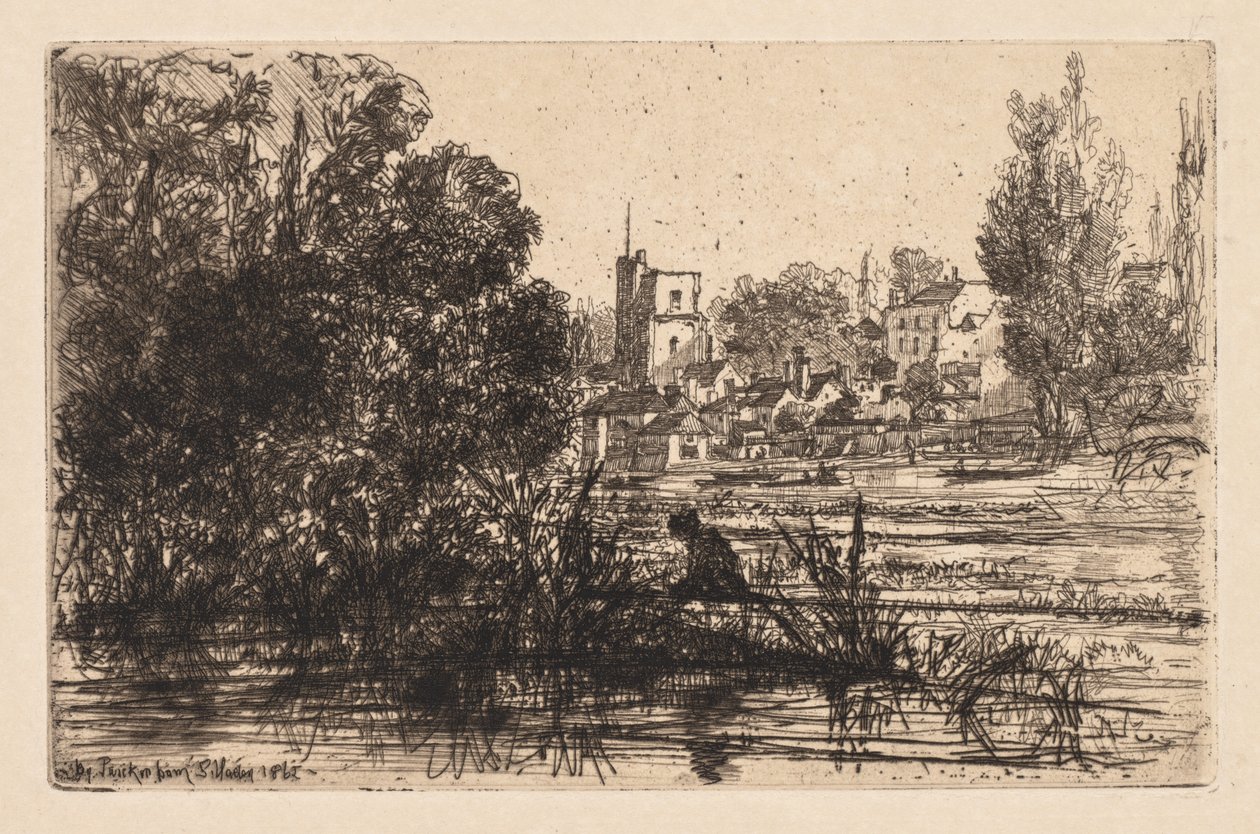Twickenham Kirche von Francis Seymour Haden