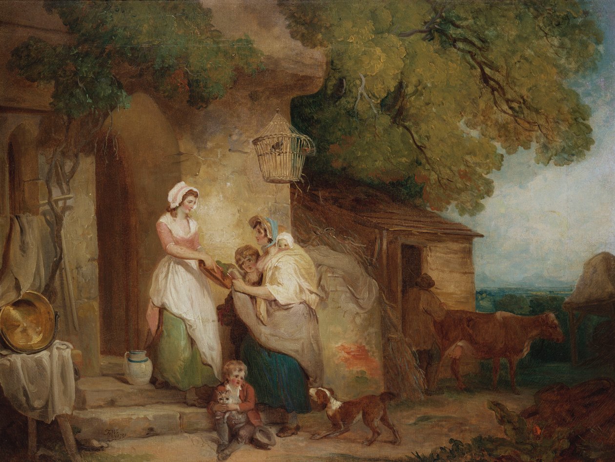 Rustikale Wohltätigkeit, 1791 von Francis Wheatley