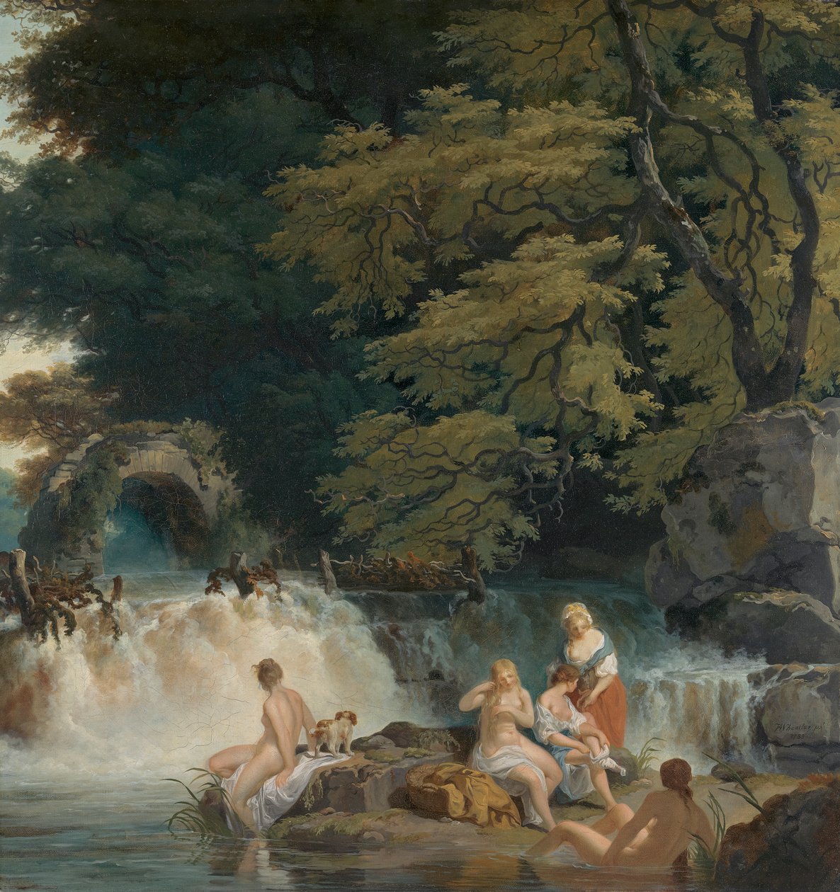 Der Lachsprung, Leixlip von Francis Wheatley