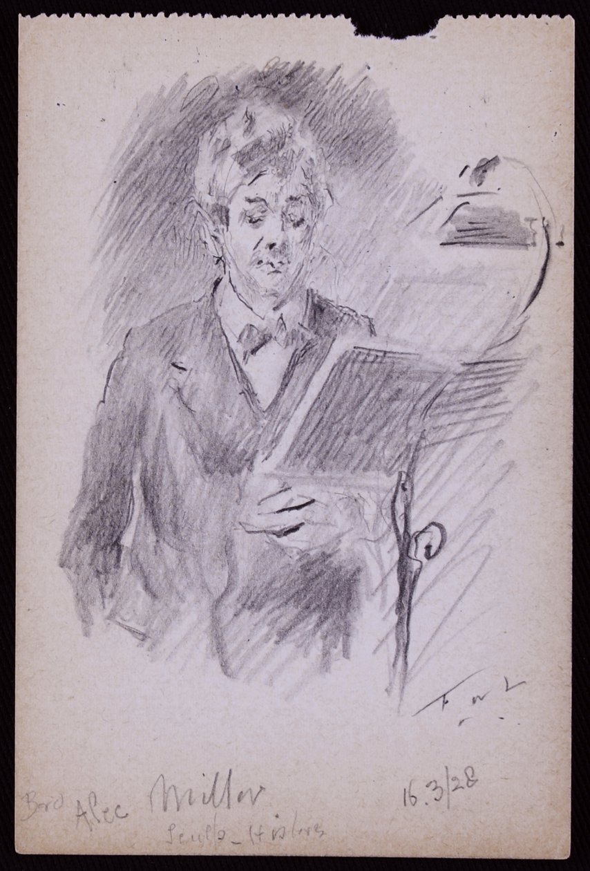 Porträt von Alec Miller von Francis Wilfred Lawson