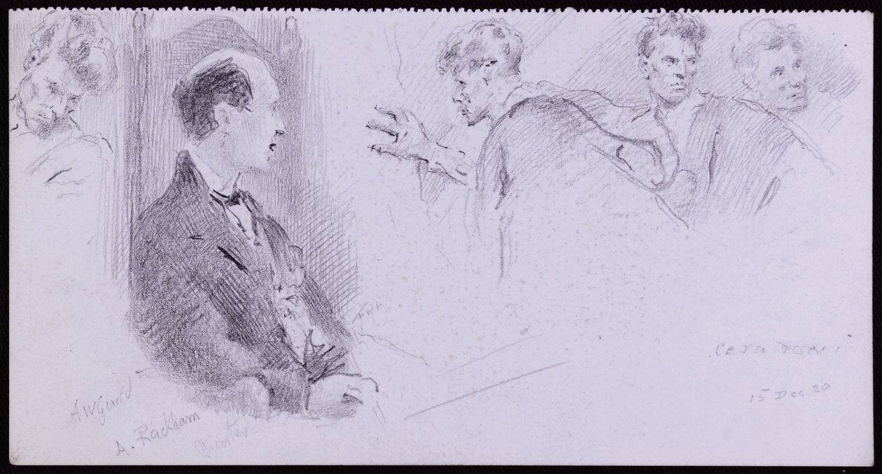 Porträt von Arthur Rackham von Francis Wilfred Lawson
