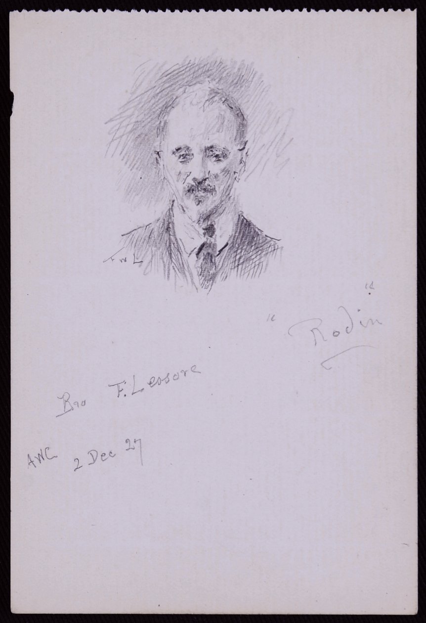 Porträt von Frederick Lessore von Francis Wilfred Lawson