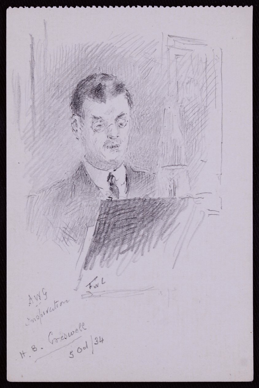 Porträt von HB Cresswell von Francis Wilfred Lawson
