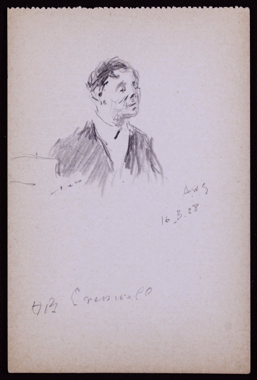 Porträt von HB Cresswell von Francis Wilfred Lawson