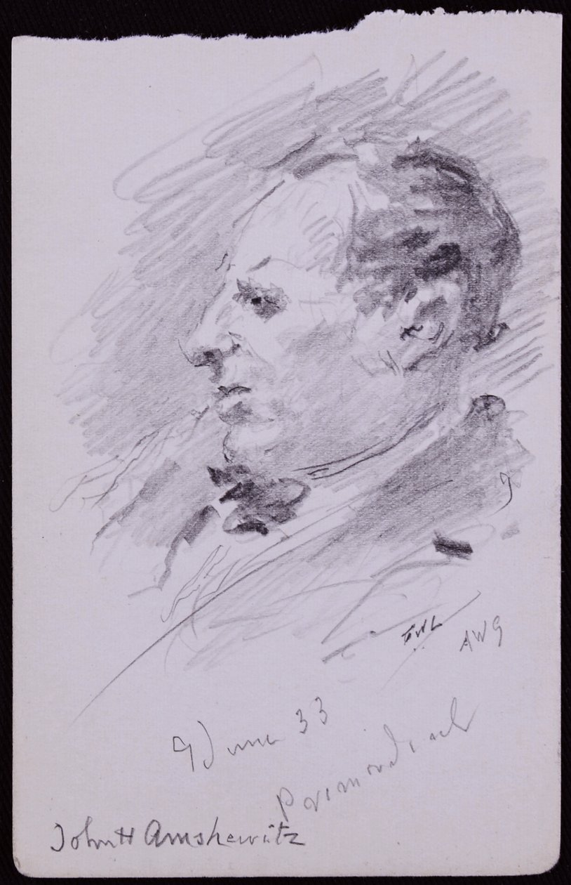 Porträt von John Amshewitz von Francis Wilfred Lawson