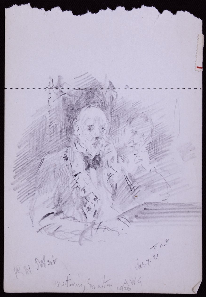 Porträt von RW Schultz Weir von Francis Wilfred Lawson