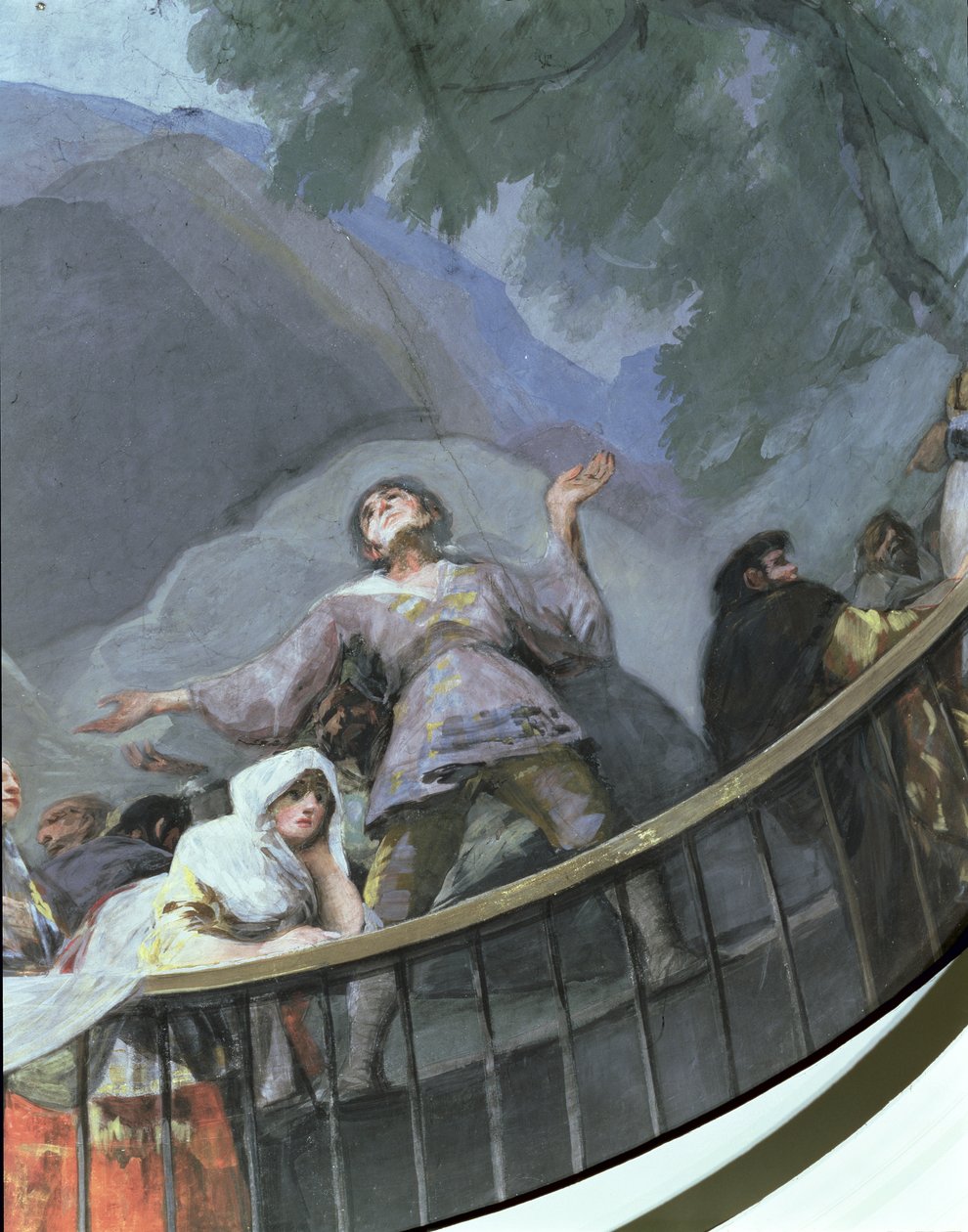 Ein ekstatischer Zeuge (Detail) von Francisco de Goya