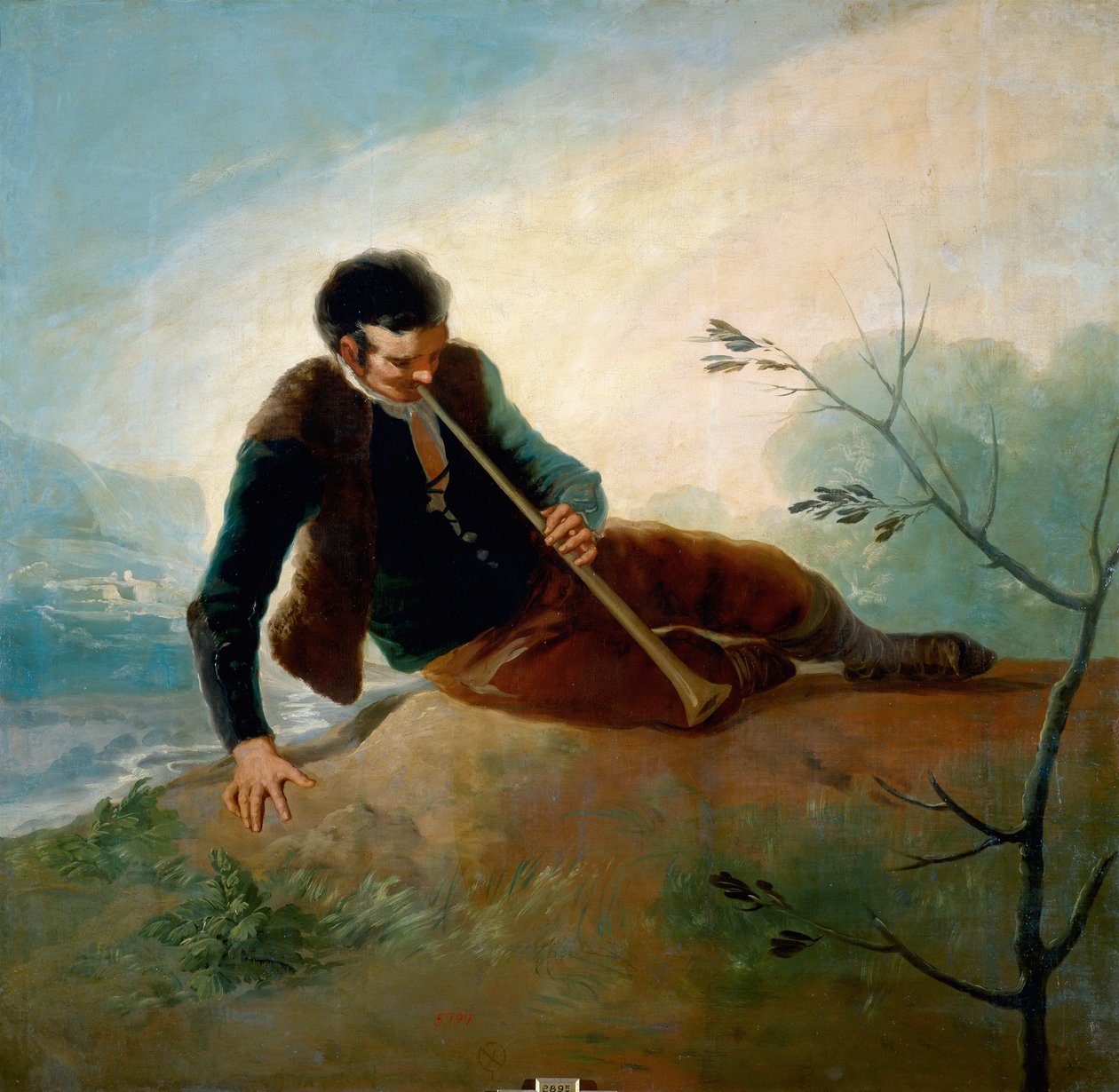 Hirte spielt die Dulzaina von Francisco de Goya