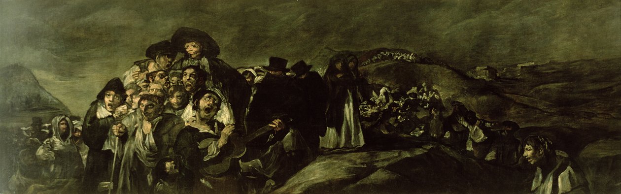 Wallfahrt zur Quelle des Heiligen Isidro, um 1821-23 von Francisco de Goya