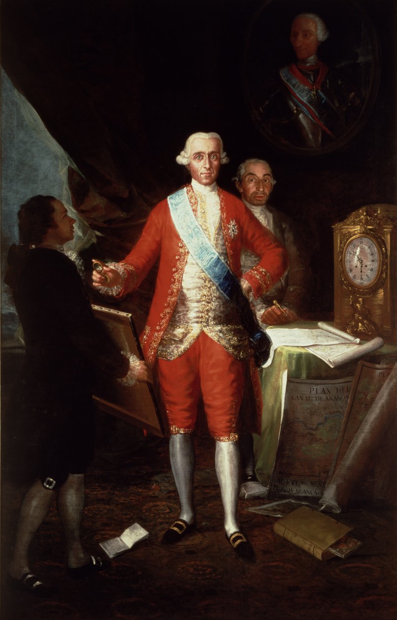 Porträt von Don Jose Monino y Redondo I, Conde de Floridablanca, 1783 von Francisco de Goya