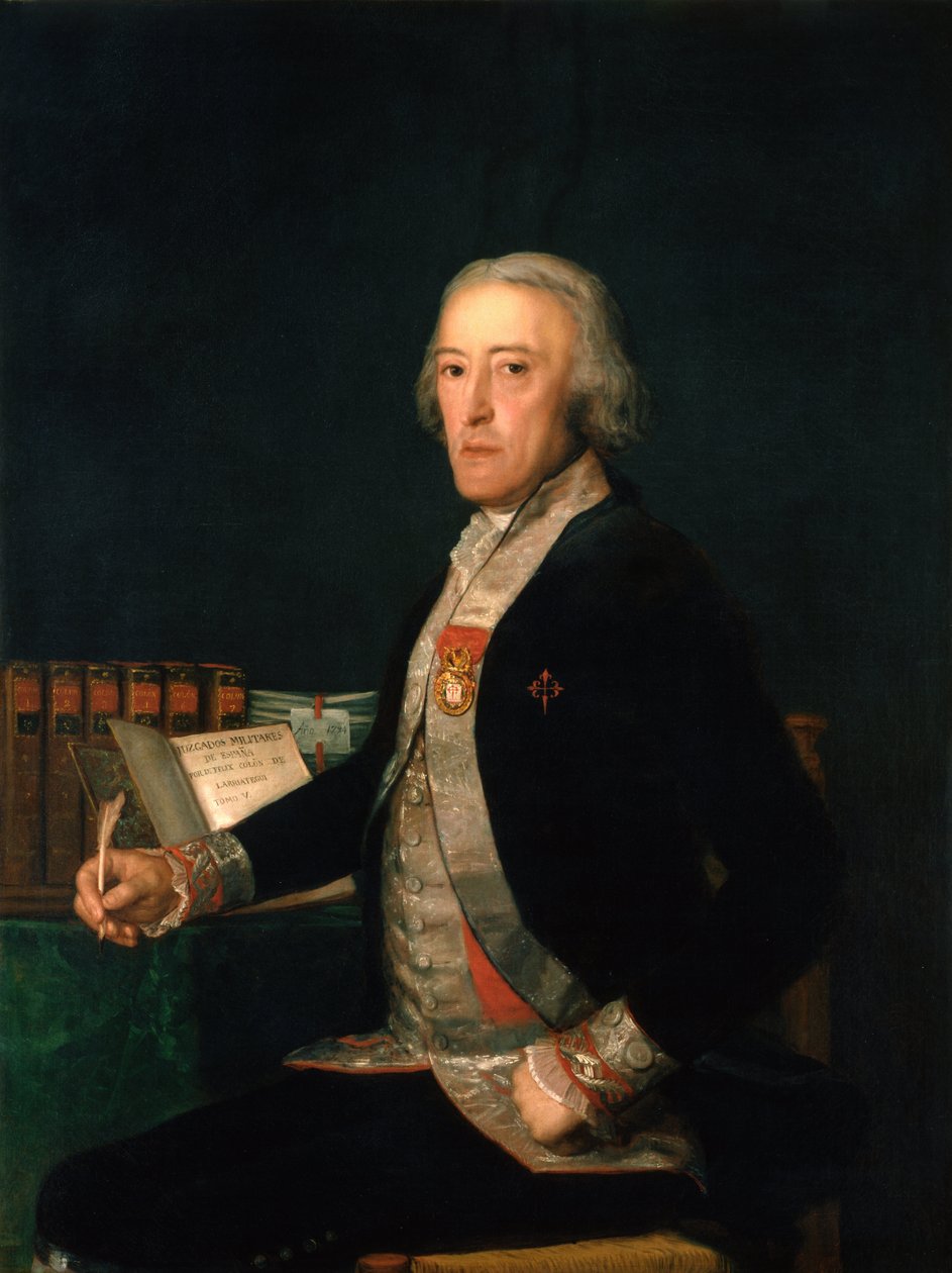 Porträt von Félix Colón de Larriátegui von Francisco de Goya