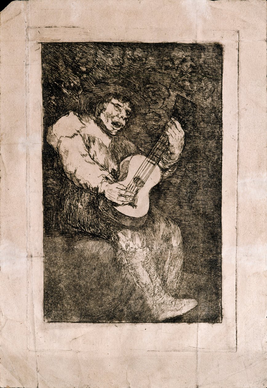 Der blinde Sänger von Francisco de Goya