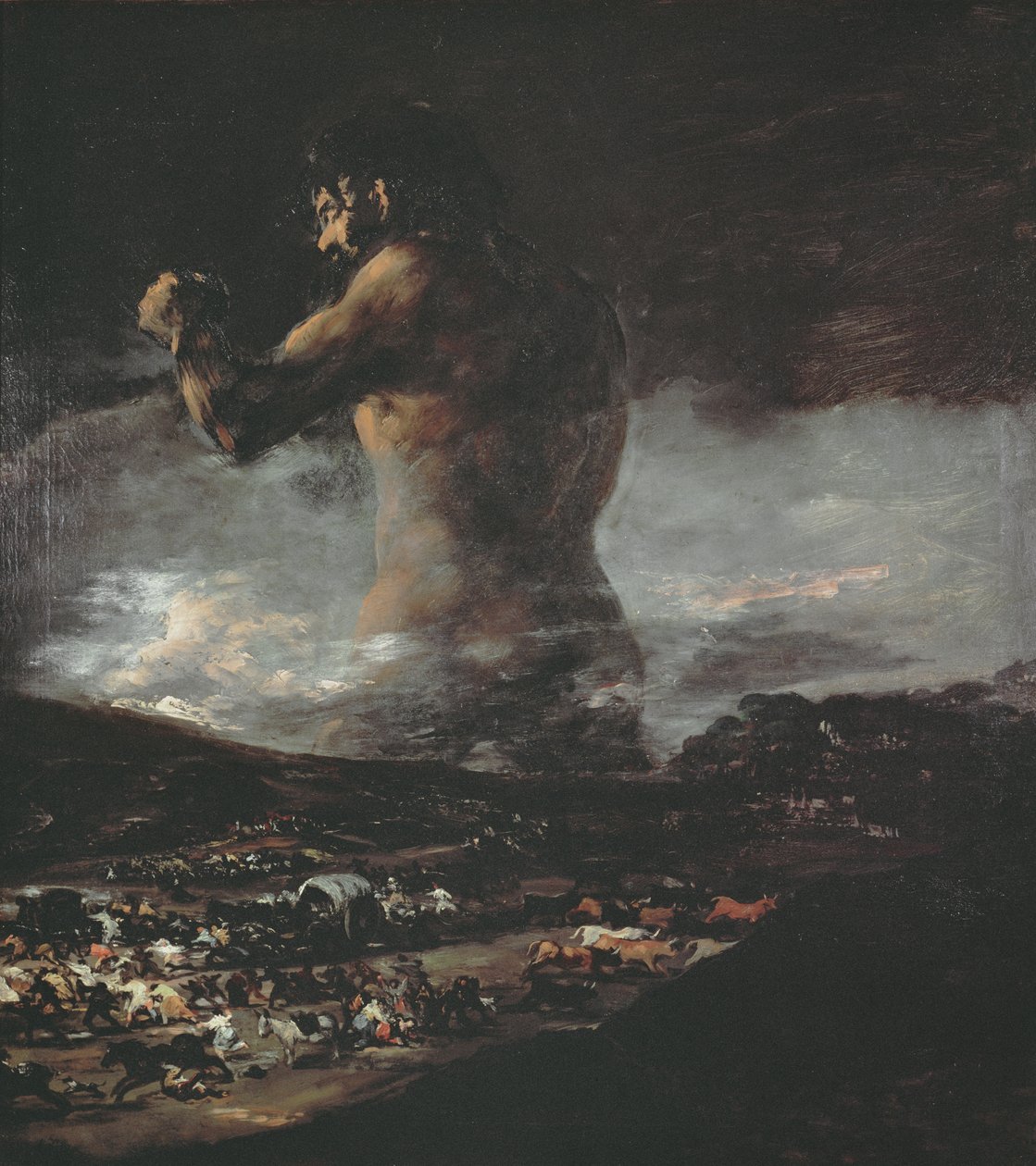 Der Koloss, ca. 1808 von Francisco de Goya
