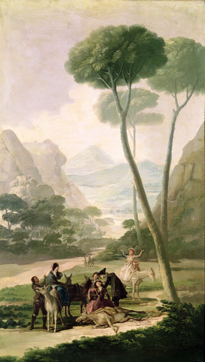 Der Sturz oder Der Unfall, 1787 von Francisco de Goya