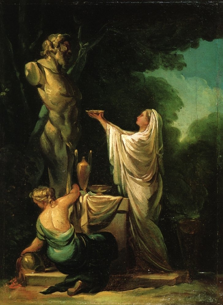 Das Opfer an Priapus von Francisco de Goya