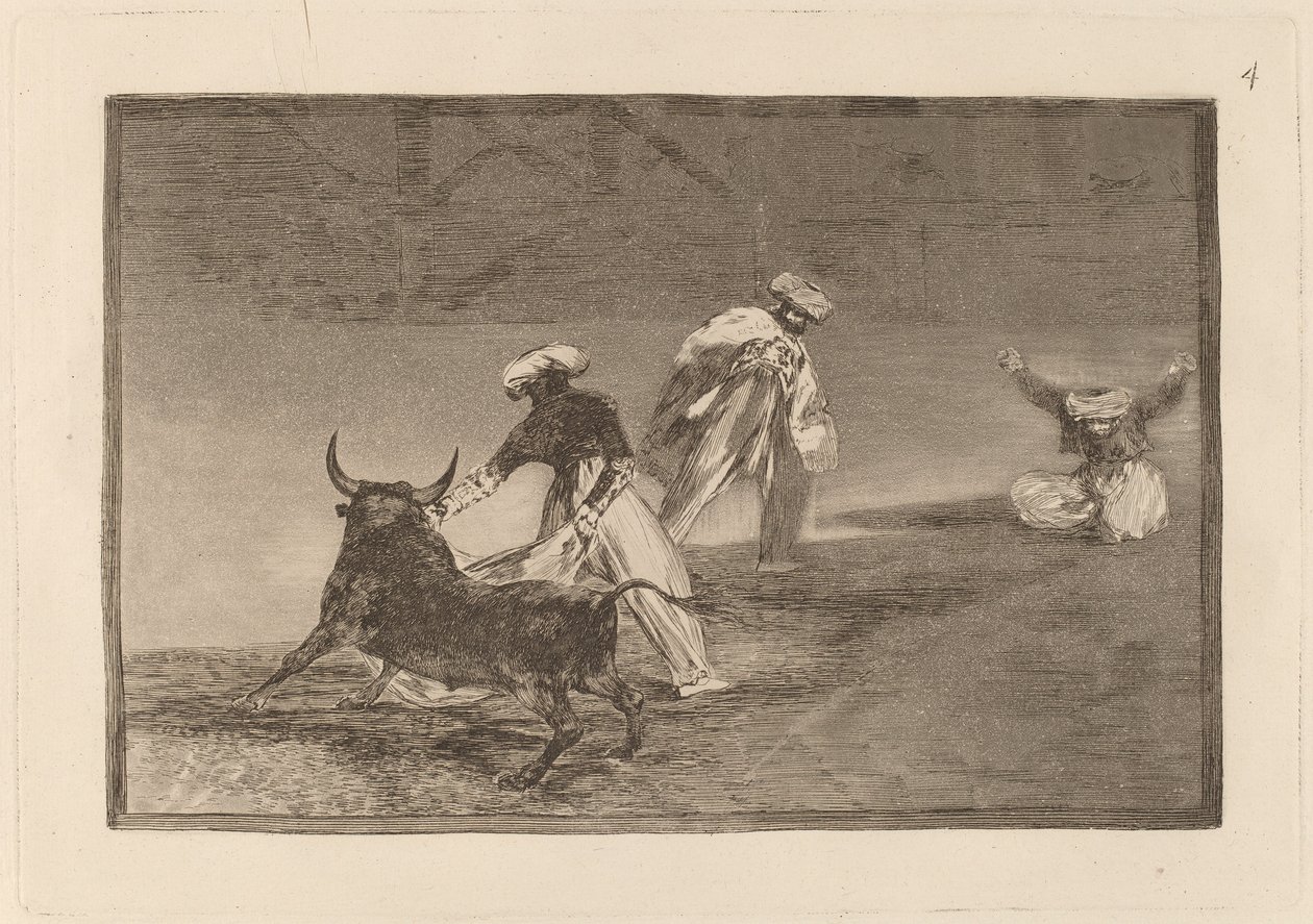 Capean otro encerrado von Francisco de Goya