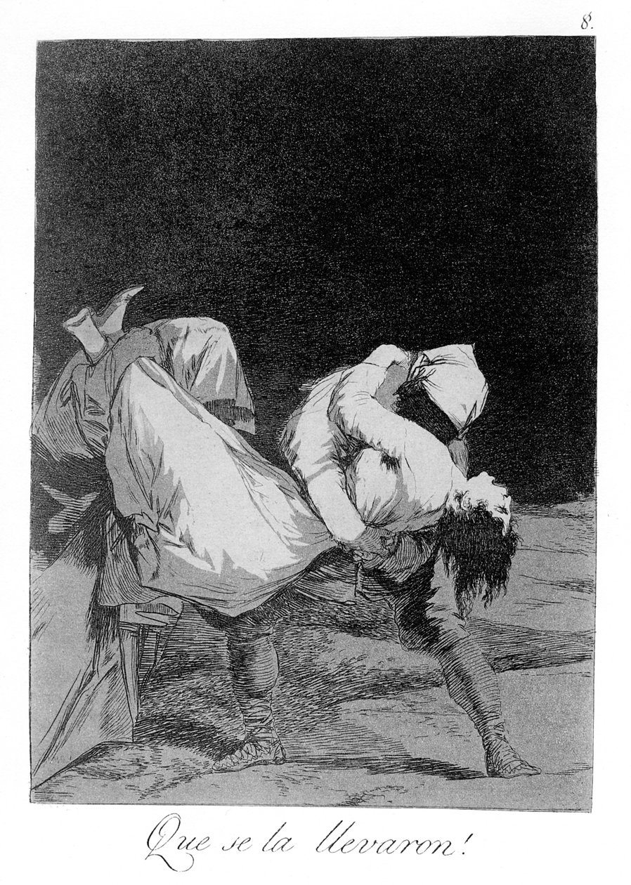 Capricho Nr. 8: ¡Que se la llevaron! von Francisco de Goya