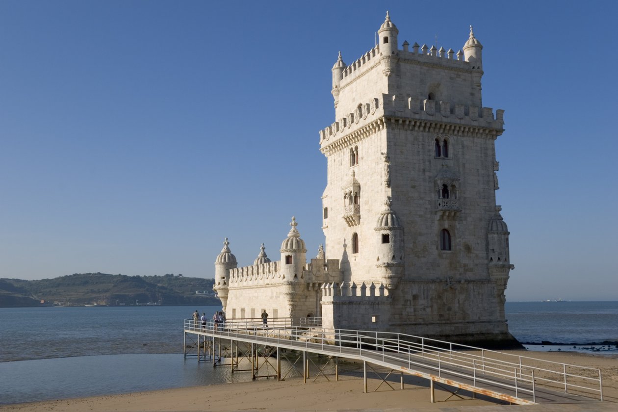 Der Torre de Belem, gebaut ca. 1514 von Francisco de Arruda