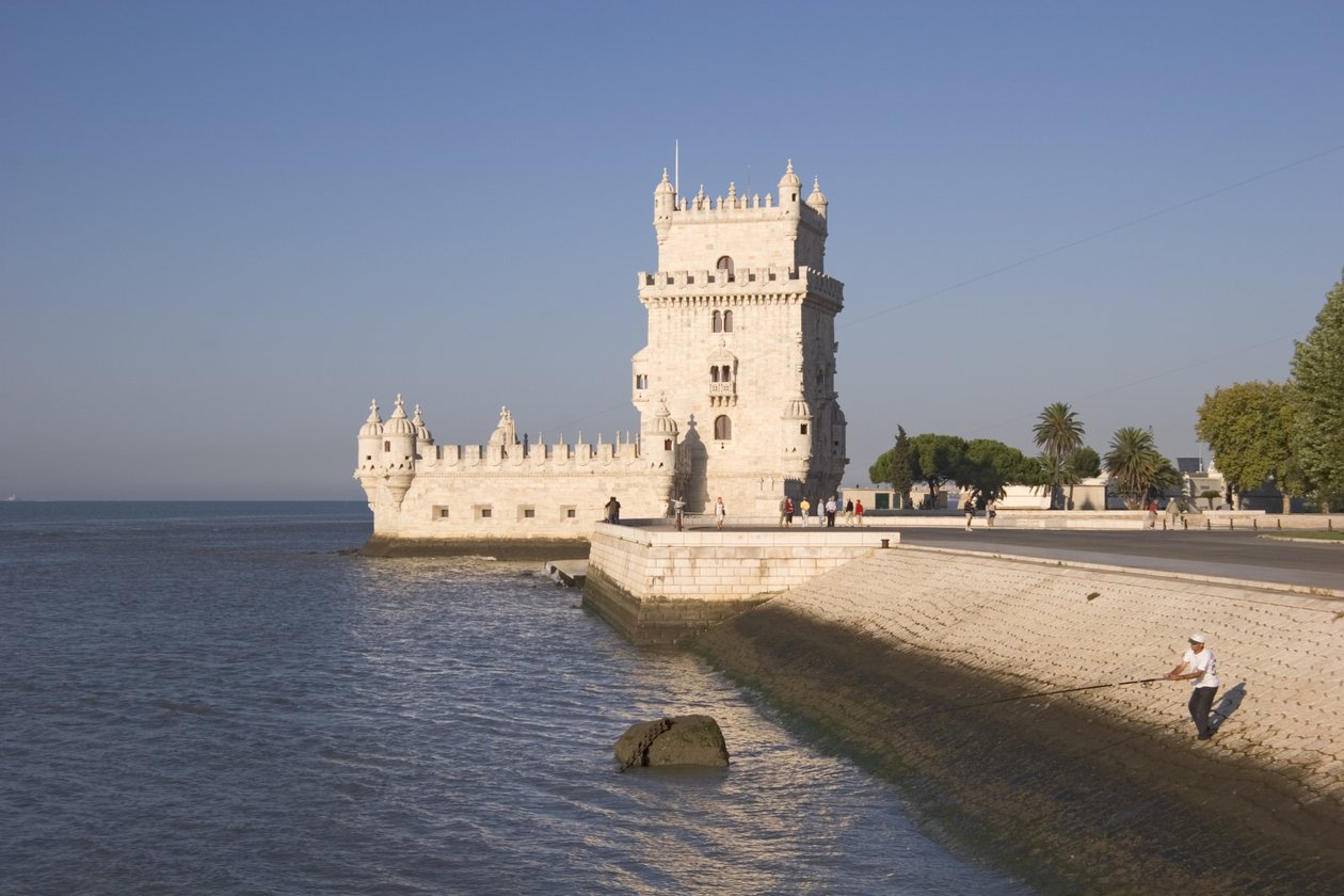 Der Torre de Belem, gebaut ca. 1514 von Francisco de Arruda