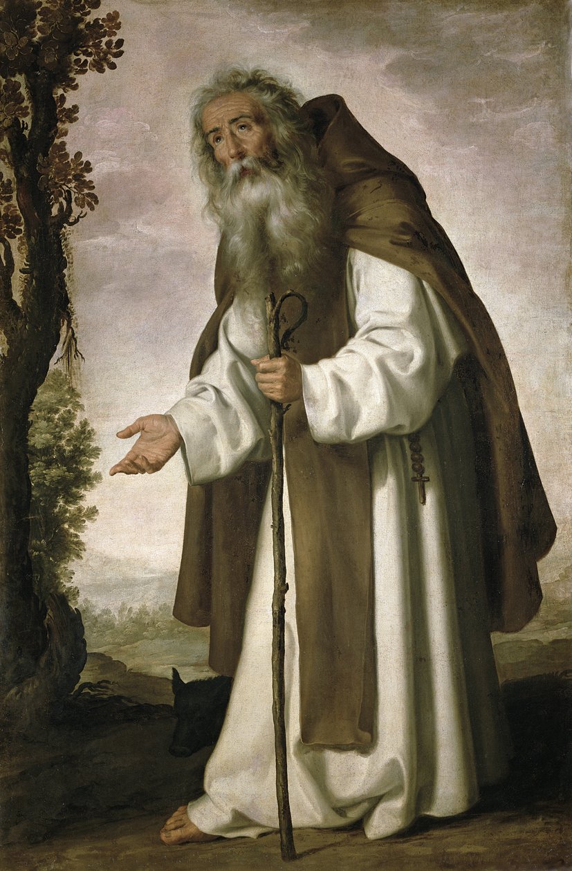 Der entmutigte St. Antonius, 1640 von Francisco de Zurbaran