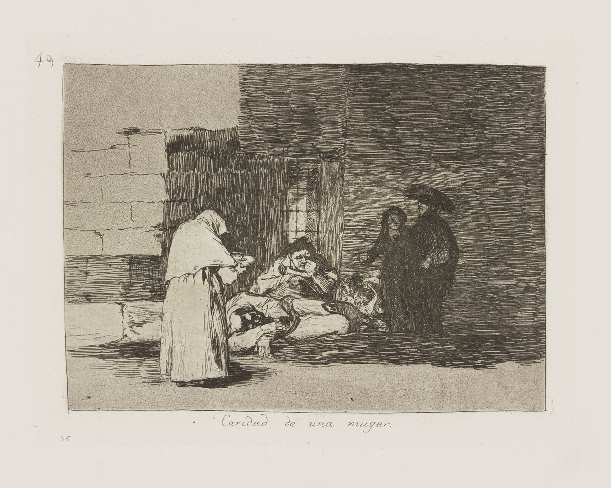 Barmherzigkeit einer Frau von Francisco de Goya