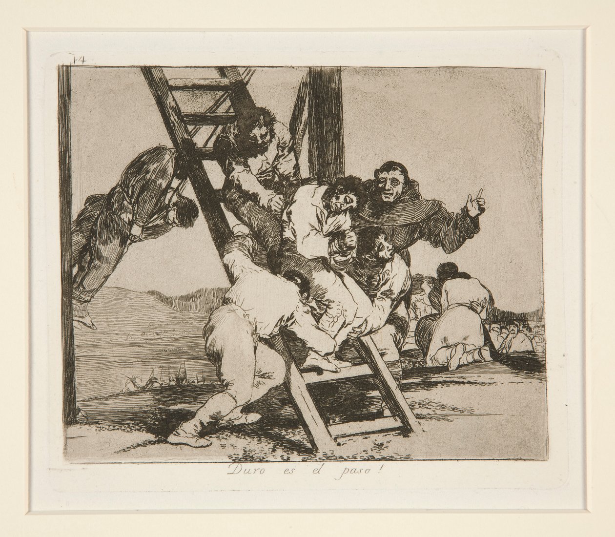 Der Schritt ist hart! von Francisco de Goya