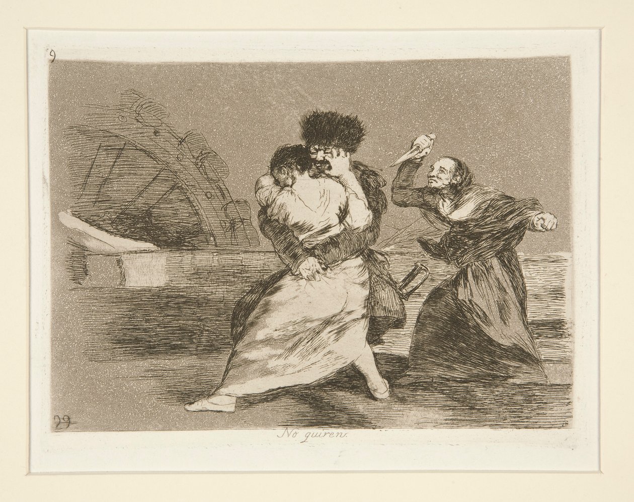 No quieren [sic] (Sie wollen nicht) von Francisco de Goya
