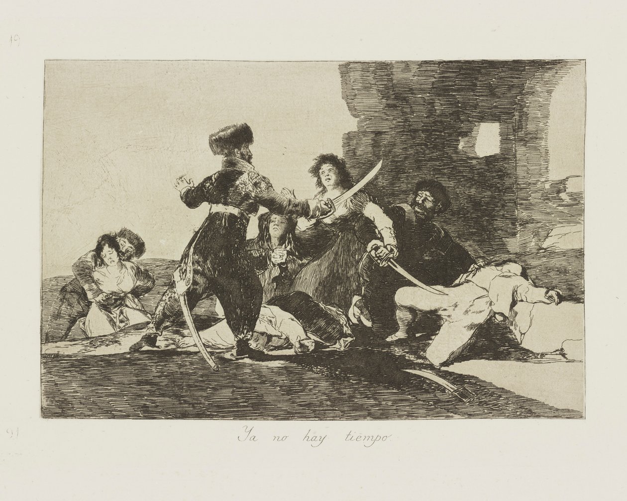 Ya no hay tiempo. (Es gibt keine Zeit mehr) von Francisco de Goya